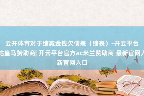 云开体育　　对于缩减金钱欠债表（缩表）-开云平台网站皇马赞助商| 开云平台官方ac米兰赞助商 最新官网入口