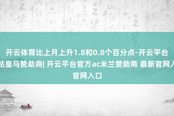开云体育比上月上升1.8和0.8个百分点-开云平台网站皇马赞助商| 开云平台官方ac米兰赞助商 最新官网入口