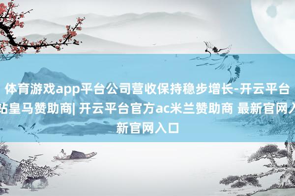 体育游戏app平台公司营收保持稳步增长-开云平台网站皇马赞助商| 开云平台官方ac米兰赞助商 最新官网入口