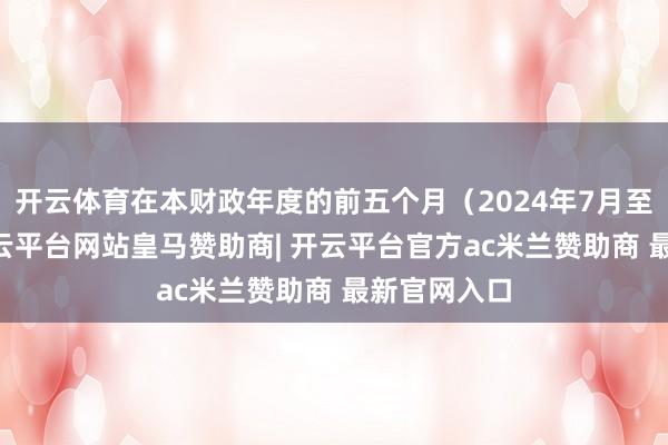开云体育在本财政年度的前五个月(2024年7月至11月)-开云平台网站皇马赞助商| 开云平台官方ac米兰赞助商 最新官网入口
