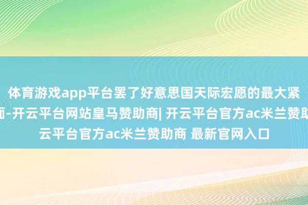 体育游戏app平台罢了好意思国天际宏愿的最大紧闭简略来自其里面-开云平台网站皇马赞助商| 开云平台官方ac米兰赞助商 最新官网入口
